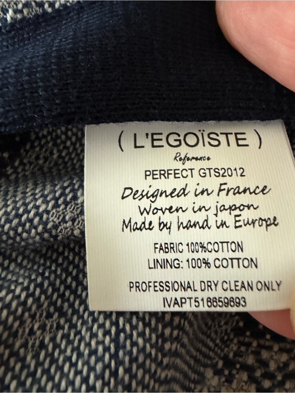 L’Egoiste blue patchwork vest - Picture 9 of 10
